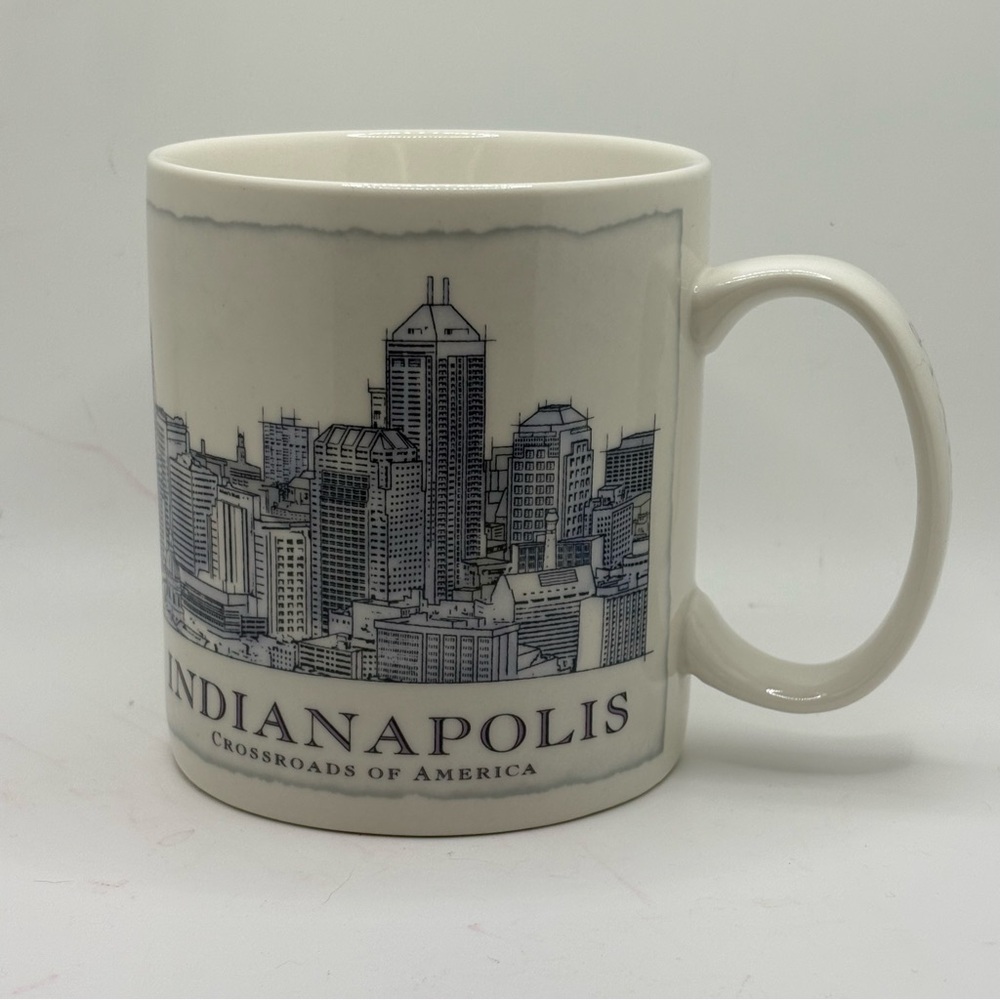 Starbucks Architectural Series 2008 INDIANAPOLIS City Coffee Mug 18oz Blue Print